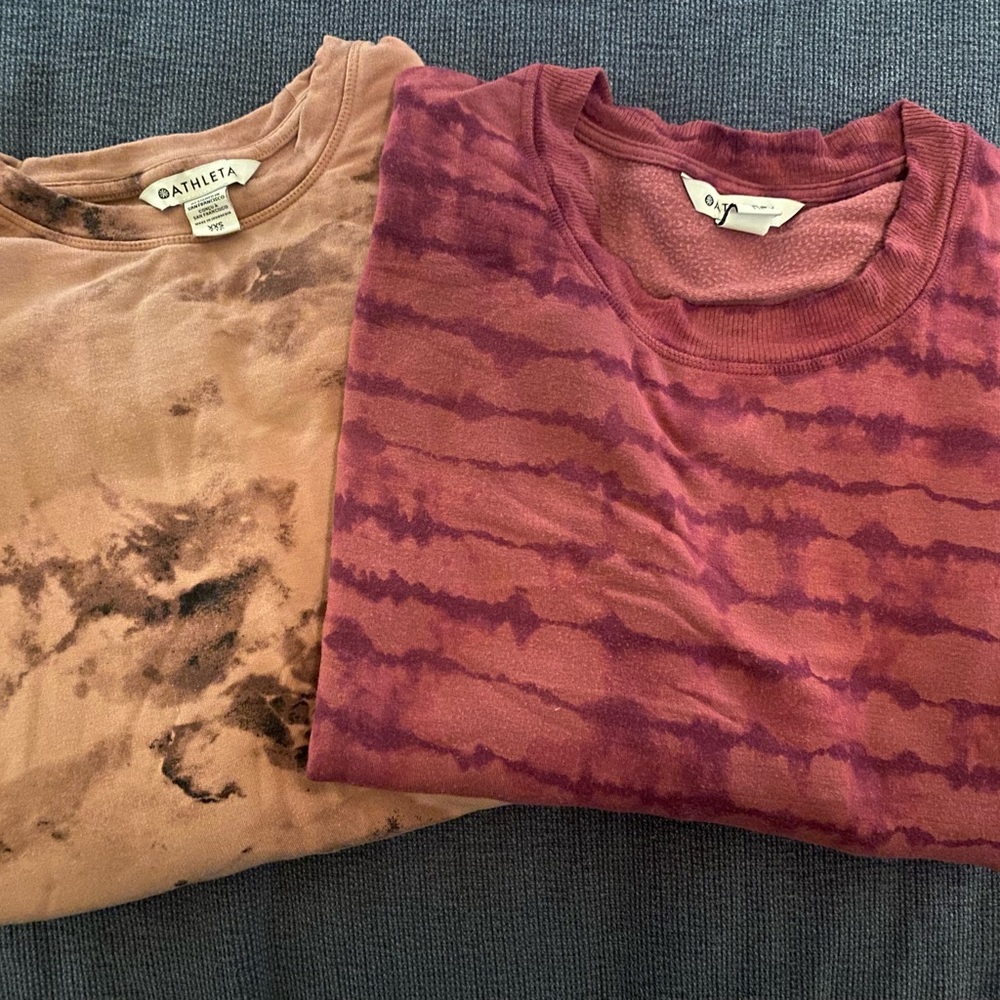 Athleta - set of 2 super soft pink sweaters